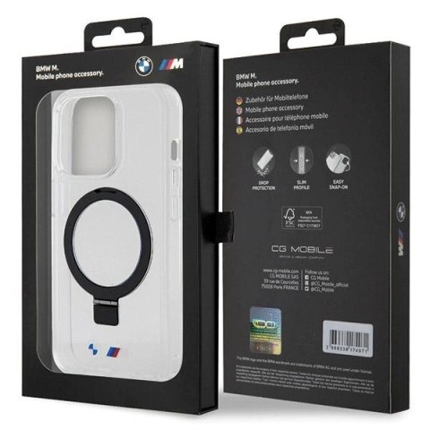 Etui BMW Ring Stand M Collection MagSafe na iPhone 15 Pro Max - przezroczyste Etui BMW Ring Stand M Collection MagSafe na iPhone 15 Pro Max - przezroczyste