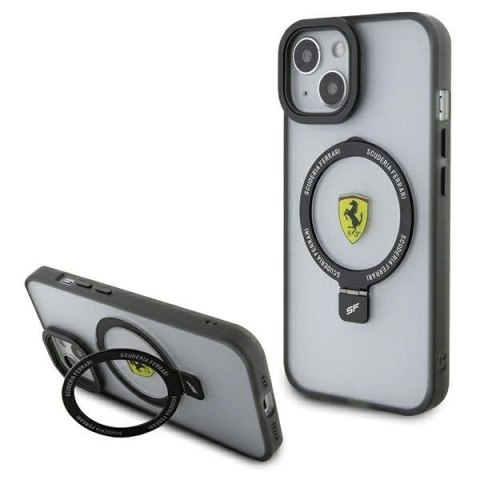 Etui Ferrari Ring Stand 2023 Collection MagSafe na iPhone 15 Plus / 14 Plus - przezroczyste Etui Ferrari Ring Stand 2023 Collection MagSafe na iPhone 15 Plus / 14 Plus - przezroczyste