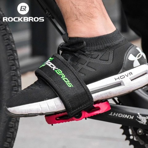 Paski do pedałów rowerowych Rockbros GZT1001BK - czarne