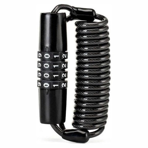 Zapięcie rowerowe Rockbros T609 na szyfr 1,5m - czarne Zapięcie rowerowe Rockbros T609 na szyfr 1,5m - czarne