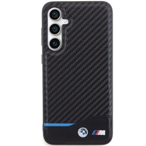 Etui BMW Leather Carbon na Samsung Galaxy S23 FE - czarne Etui BMW Leather Carbon na Samsung Galaxy S23 FE - czarne