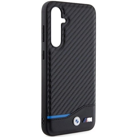 Etui BMW Leather Carbon na Samsung Galaxy S23 FE - czarne Etui BMW Leather Carbon na Samsung Galaxy S23 FE - czarne