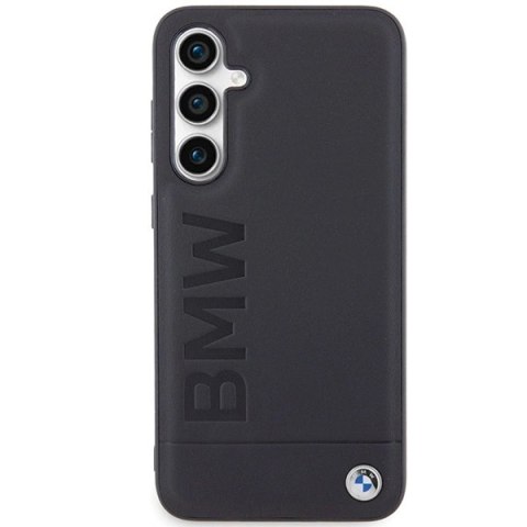 Etui BMW Leather Hot Stamp na Samsung Galaxy S23 FE - czarne Etui BMW Leather Hot Stamp na Samsung Galaxy S23 FE - czarne
