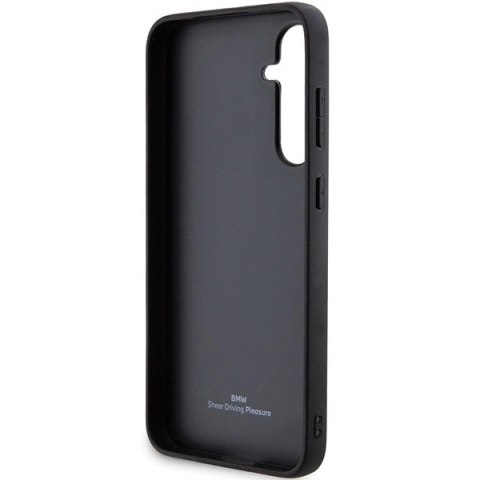 Etui BMW Leather Hot Stamp na Samsung Galaxy S23 FE - czarne Etui BMW Leather Hot Stamp na Samsung Galaxy S23 FE - czarne