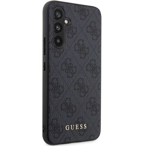 Etui Guess 4G Metal Gold Logo na Samsung Galaxy S23 FE - szare