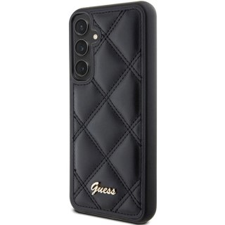 Etui Guess Quilted Metal Logo na Samsung Galaxy S23 FE - czarne