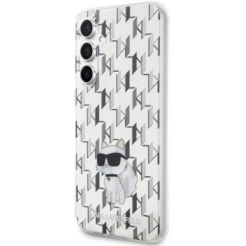 Etui Karl Lagerfeld Monogram Choupette na Samsung Galaxy S23 FE - przezroczyste Etui Karl Lagerfeld Monogram Choupette na Samsung Galaxy S23 FE - przezroczyste