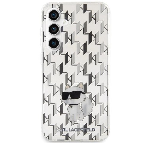 Etui Karl Lagerfeld Monogram Choupette na Samsung Galaxy S23 FE - przezroczyste Etui Karl Lagerfeld Monogram Choupette na Samsung Galaxy S23 FE - przezroczyste