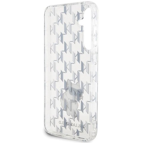 Etui Karl Lagerfeld Monogram Choupette na Samsung Galaxy S23 FE - przezroczyste Etui Karl Lagerfeld Monogram Choupette na Samsung Galaxy S23 FE - przezroczyste