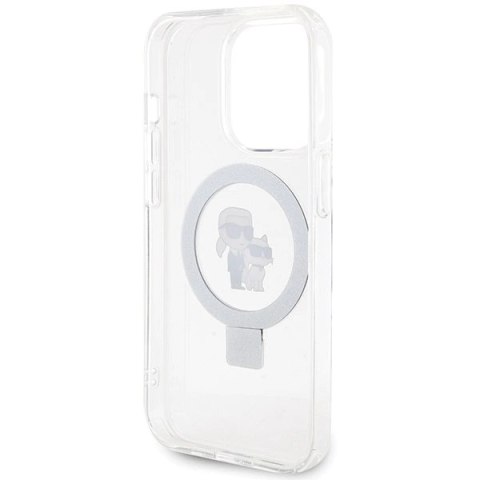 Etui Karl Lagerfeld Ring Stand Karl&Choupettte MagSafe na iPhone 14 Pro Max - białe Etui Karl Lagerfeld Ring Stand Karl&Choupettte MagSafe na iPhone 14 Pro Max - białe