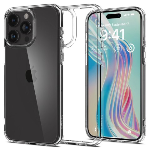 Etui Spigen Crystal Hybrid na iPhone 15 Pro - przezroczyste Etui Spigen Crystal Hybrid na iPhone 15 Pro - przezroczyste