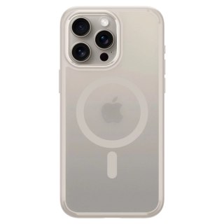 Etui Spigen Ultra Hybrid Mag z MagSafe na iPhone 15 Pro - matowy tytan naturalny