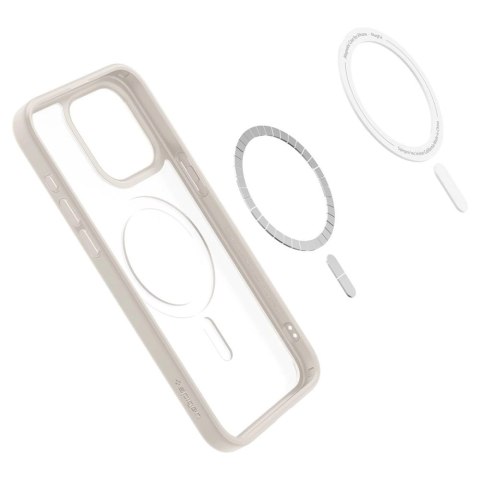 Etui Spigen Ultra Hybrid Mag z MagSafe na iPhone 15 Pro - matowy tytan naturalny Etui Spigen Ultra Hybrid Mag z MagSafe na iPhone 15 Pro - matowy tytan naturalny