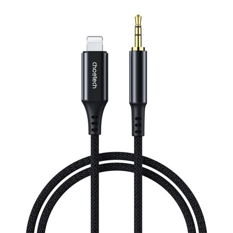 Kabel Choetech AUX007 Lighting / mini jack 3.5mm 1 m - czarny Kabel Choetech AUX007 Lighting / mini jack 3.5mm 1 m - czarny
