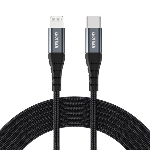 Kabel Choetech IP0039 USB-C / Lightning MFi 480Mb/s 3A 1.2m - czarny Kabel Choetech IP0039 USB-C / Lightning MFi 480Mb/s 3A 1.2m - czarny