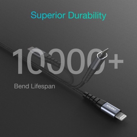 Kabel Choetech IP0039 USB-C / Lightning MFi 480Mb/s 3A 1.2m - czarny Kabel Choetech IP0039 USB-C / Lightning MFi 480Mb/s 3A 1.2m - czarny