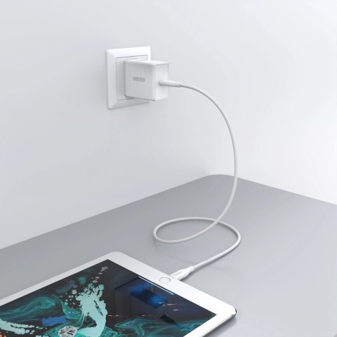 Kabel Choetech IP0040 USB-C / Lightning MFi PD 30W 1.2m - biały Kabel Choetech IP0040 USB-C / Lightning MFi PD 30W 1.2m - biały