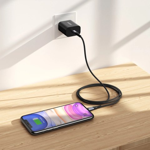 Kabel Choetech IP0041 USB-C / Lightning MFi 480Mb/s 3A 2 m - czarny Kabel Choetech IP0041 USB-C / Lightning MFi 480Mb/s 3A 2 m - czarny