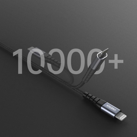 Kabel Choetech IP0041 USB-C / Lightning MFi 480Mb/s 3A 2 m - czarny Kabel Choetech IP0041 USB-C / Lightning MFi 480Mb/s 3A 2 m - czarny