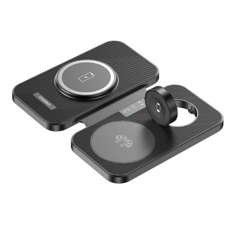 Ładowarka Choetech T616-F indukcyjna 3w1 kompatybilna z urządzeniami Apple i Samsung - czarna Ładowarka Choetech T616-F indukcyjna 3w1 kompatybilna z urządzeniami Apple i Samsung - czarna