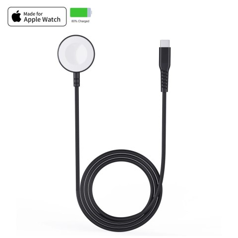 Ładowarka bezprzewodowa Choetech T319 MFI o mocy 5W, do Apple Watch + kabel USB-C - czarna Ładowarka bezprzewodowa Choetech T319 MFI o mocy 5W, do Apple Watch + kabel USB-C - czarna