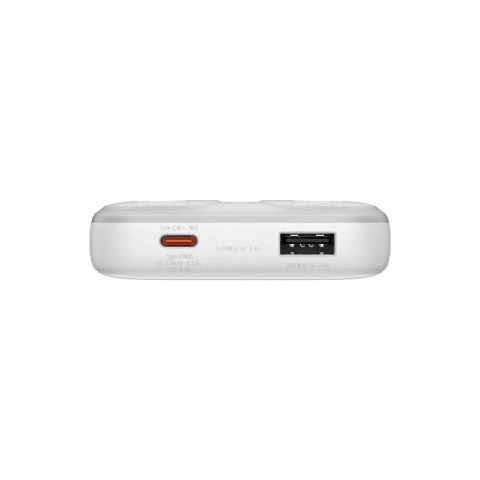 Powerbank Baseus Comet Series z wyświetlaczem 10000mAh 22.5W - biały + kabel USB-A - USB-C