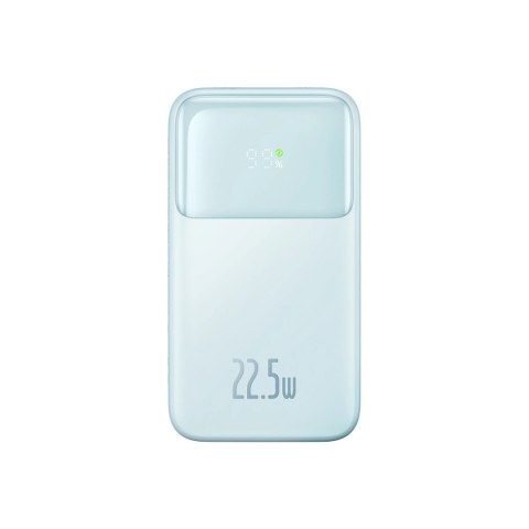 Powerbank Baseus Comet Series z wyświetlaczem 10000mAh 22.5W - niebieski + kabel USB-A - USB-C 0.3m - biały Powerbank Baseus Comet Series z wyświetlaczem 10000mAh 22.5W - niebieski + kabel USB-A - USB-C 0.3m - biały