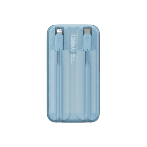 Powerbank Baseus Comet Series z wyświetlaczem 10000mAh 22.5W - niebieski + kabel USB-A - USB-C 0.3m - biały Powerbank Baseus Comet Series z wyświetlaczem 10000mAh 22.5W - niebieski + kabel USB-A - USB-C 0.3m - biały