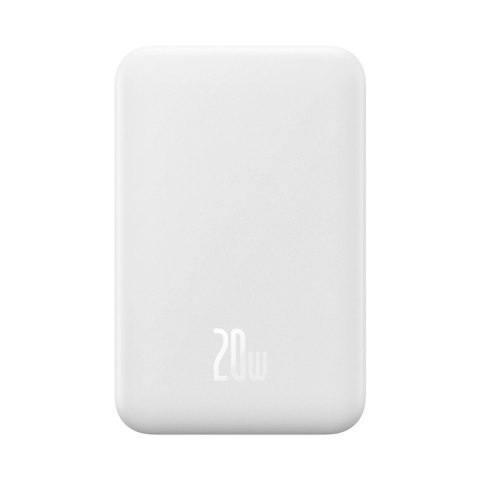 Powerbank Baseus Magnetic Mini 20000 mAh 20W - biały + kabel USB-C / USB-C Powerbank Baseus Magnetic Mini 20000 mAh 20W - biały + kabel USB-C / USB-C