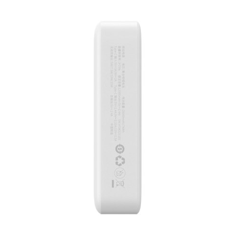 Powerbank Baseus Magnetic Mini 20000 mAh 20W - biały + kabel USB-C / USB-C Powerbank Baseus Magnetic Mini 20000 mAh 20W - biały + kabel USB-C / USB-C