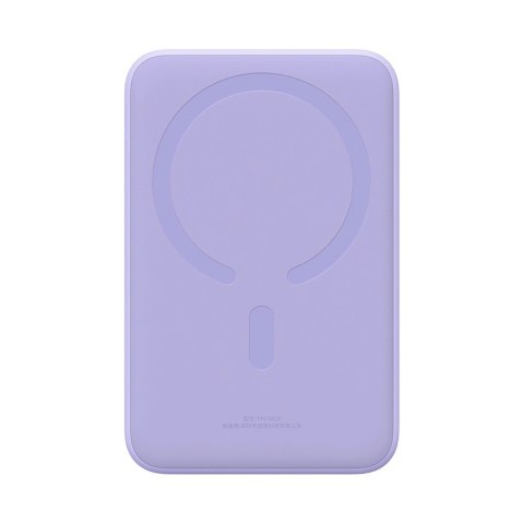 Powerbank Baseus Magnetic Mini 20000 mAh 20W - fioletowy + kabel USB-C / USB-C Powerbank Baseus Magnetic Mini 20000 mAh 20W - fioletowy + kabel USB-C / USB-C