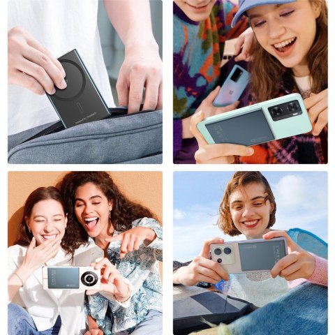 Powerbank Choetech SuperThin B708 2000mAh indukcyjny 5W MagSafe / Qi - czarny Powerbank Choetech SuperThin B708 2000mAh indukcyjny 5W MagSafe / Qi - czarny