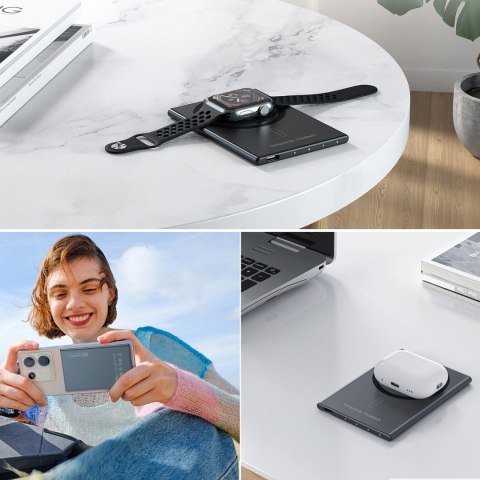 Powerbank Choetech SuperThin B708 2000mAh indukcyjny 5W MagSafe / Qi - czarny Powerbank Choetech SuperThin B708 2000mAh indukcyjny 5W MagSafe / Qi - czarny