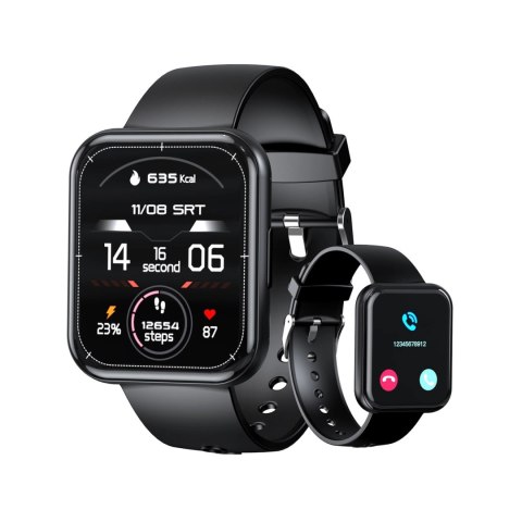 Smartwatch Choetech WT001 z funkcją odbierania połączeń IP67 - czarny Smartwatch Choetech WT001 z funkcją odbierania połączeń IP67 - czarny