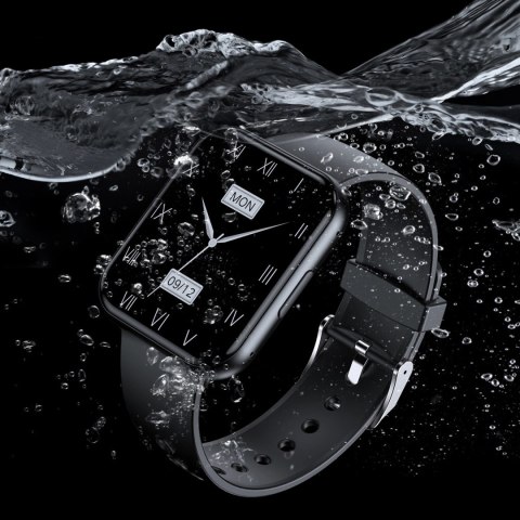 Smartwatch Choetech WT001 z funkcją odbierania połączeń IP67 - czarny Smartwatch Choetech WT001 z funkcją odbierania połączeń IP67 - czarny