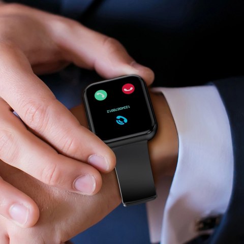 Smartwatch Choetech WT001 z funkcją odbierania połączeń IP67 - czarny Smartwatch Choetech WT001 z funkcją odbierania połączeń IP67 - czarny