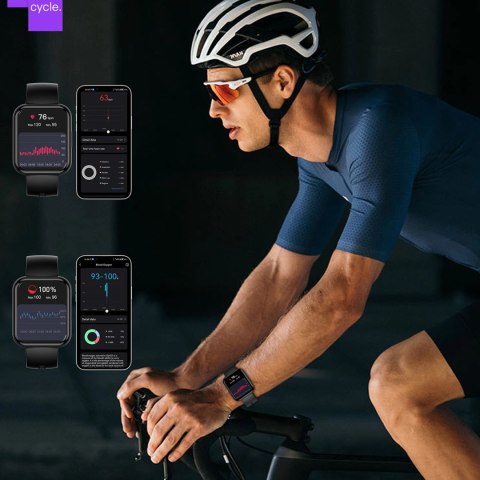 Smartwatch Choetech WT001 z funkcją odbierania połączeń IP67 - czarny Smartwatch Choetech WT001 z funkcją odbierania połączeń IP67 - czarny