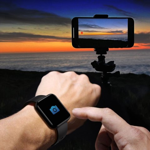 Smartwatch Choetech WT001 z funkcją odbierania połączeń IP67 - czarny Smartwatch Choetech WT001 z funkcją odbierania połączeń IP67 - czarny