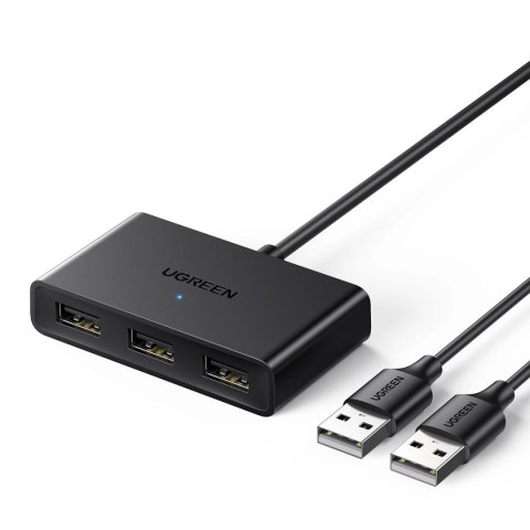Ugreen przełącznik adapter switch box USB 2 wejścia - 3 wyjścia czarny (CM409) Ugreen przełącznik adapter switch box USB 2 wejścia - 3 wyjścia czarny (CM409)