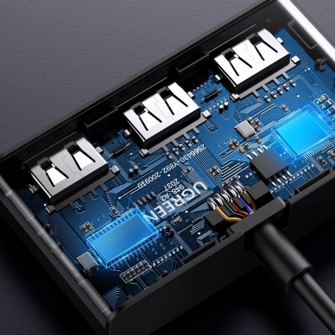 Ugreen przełącznik adapter switch box USB 2 wejścia - 3 wyjścia czarny (CM409) Ugreen przełącznik adapter switch box USB 2 wejścia - 3 wyjścia czarny (CM409)