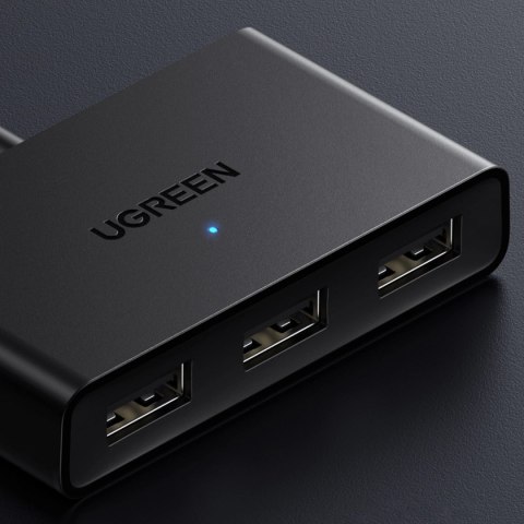 Ugreen przełącznik adapter switch box USB 2 wejścia - 3 wyjścia czarny (CM409) Ugreen przełącznik adapter switch box USB 2 wejścia - 3 wyjścia czarny (CM409)