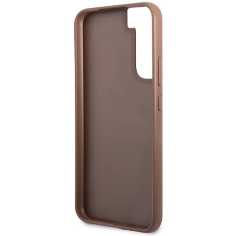 Guess nakładka do Samsung Galaxy S23 Plus GUHCS23MG4GFBR brązowa hardcase 4G Metal Gold Logo