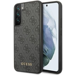 Guess nakładka do Samsung Galaxy S23 Plus GUHCS23MG4GFGR szara hardcase 4G Metal Gold Logo