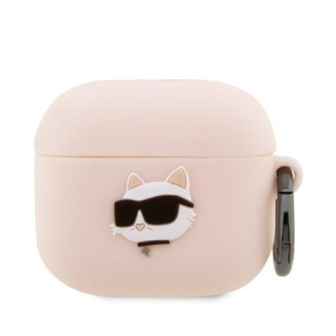 Karl Lagerfeld etui do Airpods 3 KLA3RUNCHP różowe 3D Silicone NFT Karl Karl Lagerfeld etui do Airpods 3 KLA3RUNCHP różowe 3D Silicone NFT Karl