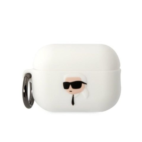 Karl Lagerfeld etui do Airpods Pro 2 KLAP2RUNIKH białe 3D Silicone NFT Karl Karl Lagerfeld etui do Airpods Pro 2 KLAP2RUNIKH białe 3D Silicone NFT Karl