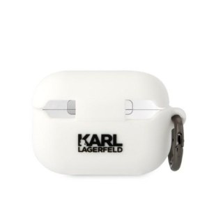 Karl Lagerfeld etui do Airpods Pro 2 KLAP2RUNIKH białe 3D Silicone NFT Karl