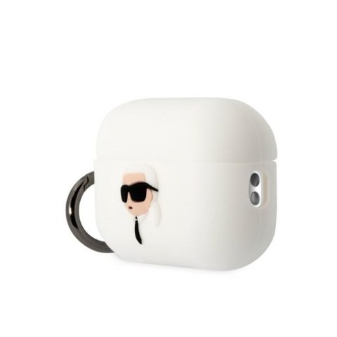 Karl Lagerfeld etui do Airpods Pro 2 KLAP2RUNIKH białe 3D Silicone NFT Karl Karl Lagerfeld etui do Airpods Pro 2 KLAP2RUNIKH białe 3D Silicone NFT Karl