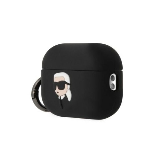 Karl Lagerfeld etui do Airpods Pro 2 KLAP2RUNIKK czarne 3D Silicone NFT Karl