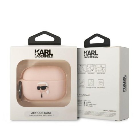 Karl Lagerfeld etui do Airpods Pro 2 KLAP2RUNIKP białe 3D Silicone NFT Karl Karl Lagerfeld etui do Airpods Pro 2 KLAP2RUNIKP białe 3D Silicone NFT Karl