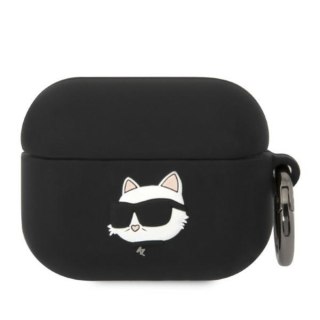 Karl Lagerfeld etui do Airpods Pro KLAPRUNCHK czarne 3D Silicone NFT Karl